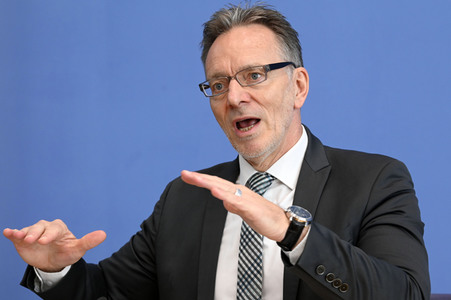 Bundespressekonferenz Sicherheit und Kriminalität in Deutschland in Berlin