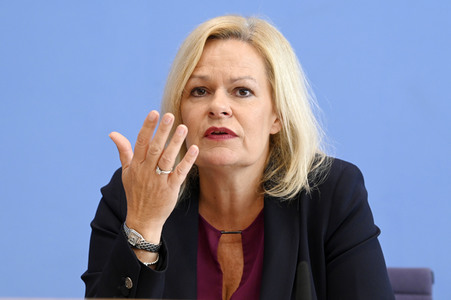 Bundespressekonferenz Sicherheit und Kriminalität in Deutschland in Berlin