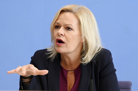 Bundespressekonferenz Sicherheit und Kriminalität in Deutschland in Berlin