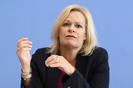 Bundespressekonferenz Sicherheit und Kriminalität in Deutschland in Berlin