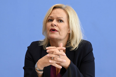 Bundespressekonferenz Sicherheit und Kriminalität in Deutschland in Berlin