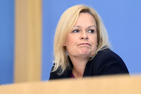 Bundespressekonferenz Sicherheit und Kriminalität in Deutschland in Berlin