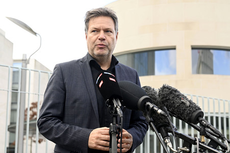 Pressestatement von Robert Habeck in Berlin