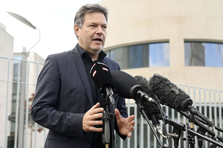 Pressestatement von Robert Habeck in Berlin