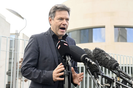 Pressestatement von Robert Habeck in Berlin