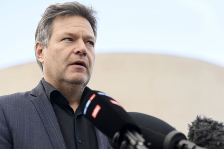 Pressestatement von Robert Habeck in Berlin