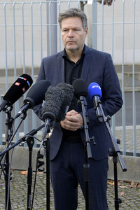 Pressestatement von Robert Habeck in Berlin