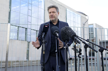 Pressestatement von Robert Habeck in Berlin