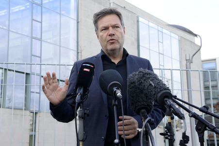 Pressestatement von Robert Habeck in Berlin
