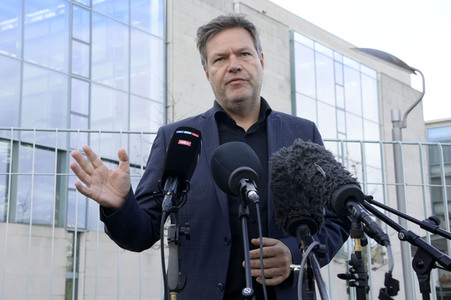 Pressestatement von Robert Habeck in Berlin