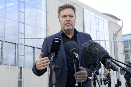Pressestatement von Robert Habeck in Berlin