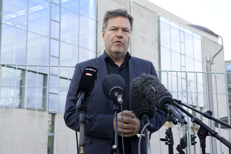 Pressestatement von Robert Habeck in Berlin