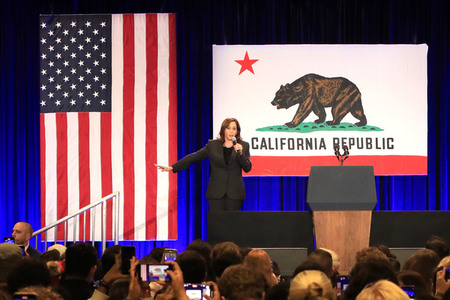 Wahlkampfveranstaltung der Demokraten in Los Angeles