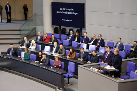66. Sitzung des Deutschen Bundestages in Berlin