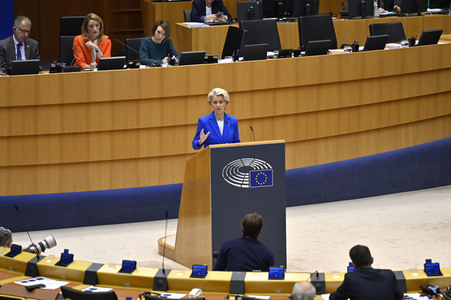Plenarsitzung zu den Ergebnissen des EU-Gipfels im Europäischen Parlament in Brüssel