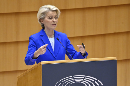 Plenarsitzung zu den Ergebnissen des EU-Gipfels im Europäischen Parlament in Brüssel
