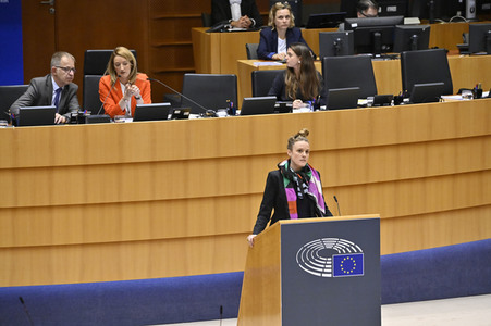 Plenarsitzung zu den Ergebnissen des EU-Gipfels im Europäischen Parlament in Brüssel