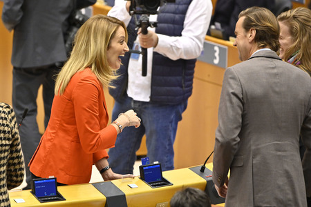 Plenarsitzung zu den Ergebnissen des EU-Gipfels im Europäischen Parlament in Brüssel
