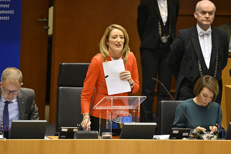 Plenarsitzung zu den Ergebnissen des EU-Gipfels im Europäischen Parlament in Brüssel