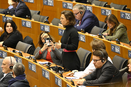 Plenarsitzung zu den Ergebnissen des EU-Gipfels im Europäischen Parlament in Brüssel