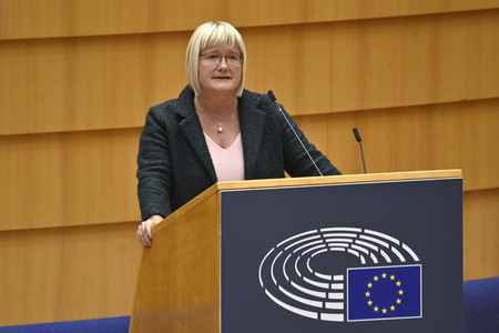 Plenarsitzung zu den Ergebnissen des EU-Gipfels im Europäischen Parlament in Brüssel