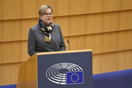Plenarsitzung zu den Ergebnissen des EU-Gipfels im Europäischen Parlament in Brüssel