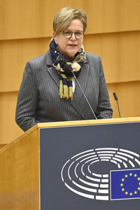 Plenarsitzung zu den Ergebnissen des EU-Gipfels im Europäischen Parlament in Brüssel