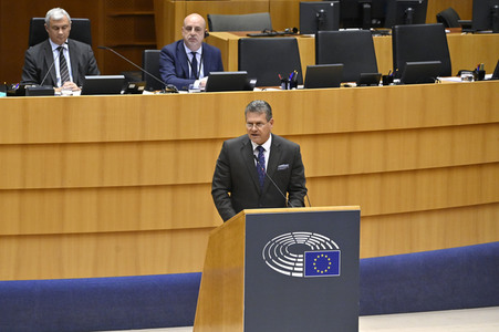 Plenarsitzung zu den Ergebnissen des EU-Gipfels im Europäischen Parlament in Brüssel