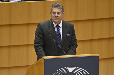 Plenarsitzung zu den Ergebnissen des EU-Gipfels im Europäischen Parlament in Brüssel
