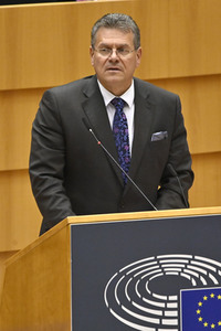 Plenarsitzung zu den Ergebnissen des EU-Gipfels im Europäischen Parlament in Brüssel