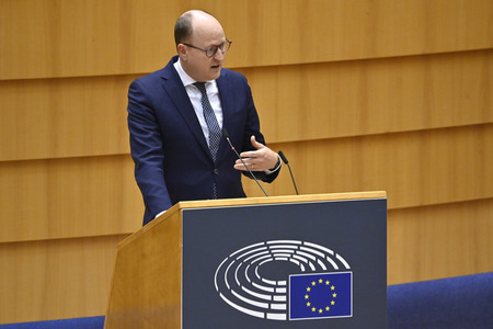 Plenartagung zu den Protesten im Iran im EU-Parlament in Brüssel