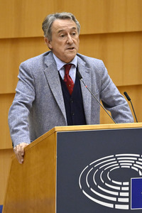 Plenartagung zu den Protesten im Iran im EU-Parlament in Brüssel