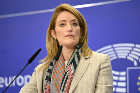 Pressekonferenz zum REPowerEU-Kapitel im EU-Parlament in Brüssel