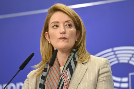 Pressekonferenz zum REPowerEU-Kapitel im EU-Parlament in Brüssel