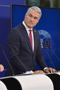 Pressekonferenz zum REPowerEU-Kapitel im EU-Parlament in Brüssel