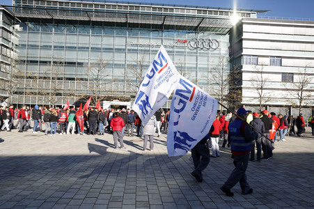 Warnstreik der IG Metall in Ingolstadt