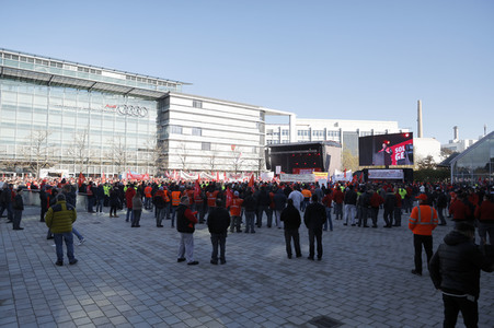 Warnstreik der IG Metall in Ingolstadt