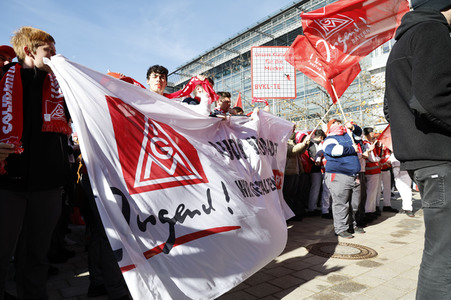 Warnstreik der IG Metall in Ingolstadt