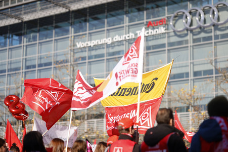 Warnstreik der IG Metall in Ingolstadt