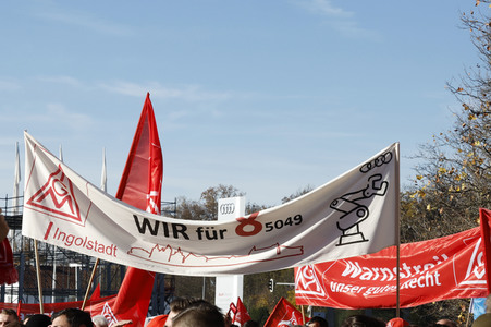 Warnstreik der IG Metall in Ingolstadt