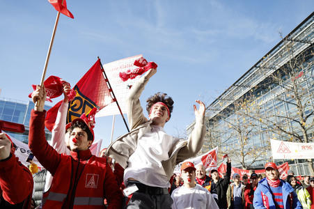 Warnstreik der IG Metall in Ingolstadt