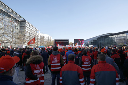 Warnstreik der IG Metall in Ingolstadt