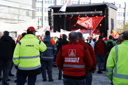 Warnstreik der IG Metall in Ingolstadt