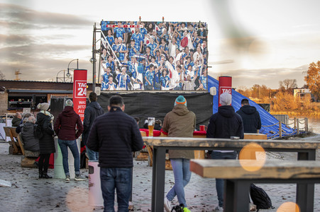 Public Viewing der FIFA Weltmeisterschaft 2022 in Magdeburg