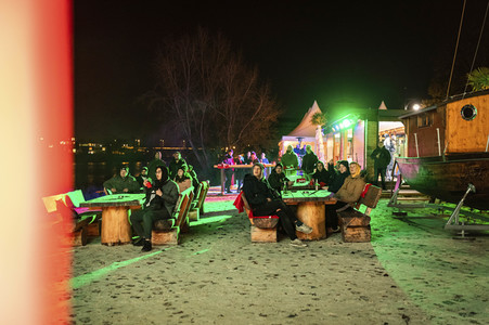 Public Viewing der FIFA Weltmeisterschaft 2022 in Magdeburg