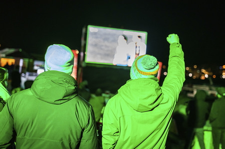 Public Viewing der FIFA Weltmeisterschaft 2022 in Magdeburg