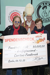 Pressetermin mit Frank Zander zur Aktion 'Weihnachten mit Frank on Tour' in Berlin