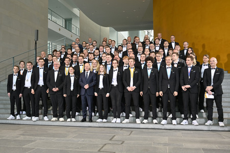 Empfang der Deutschen Berufe-Nationalmannschaft im Bundeskanzleramt in Berlin