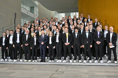 Empfang der Deutschen Berufe-Nationalmannschaft im Bundeskanzleramt in Berlin