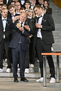 Empfang der Deutschen Berufe-Nationalmannschaft im Bundeskanzleramt in Berlin